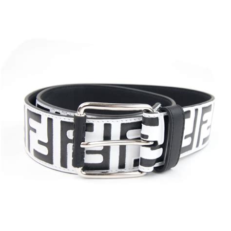 black and white fendi belt|fendi belt on sale.